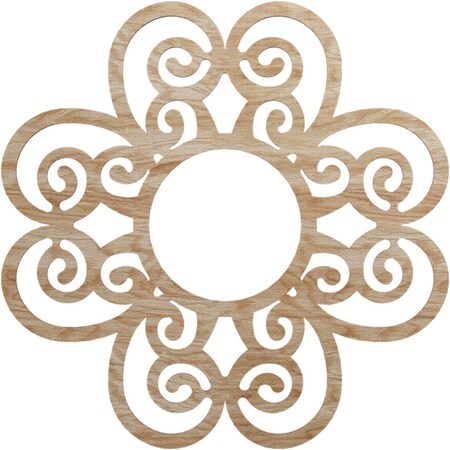 Ekena Millwork Cohen Wood Fretwork Pierced Ceiling Medallion, Red Oak, 26"OD x 8 7/8"ID x 1/4"T CMWP26X26X0250CORO